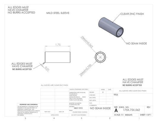 SLEEVE BULK 1.75 X .750 X .562
