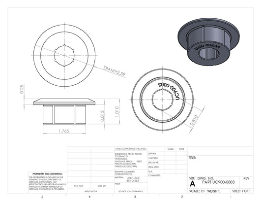 UC900-0003 BULK BUSHING