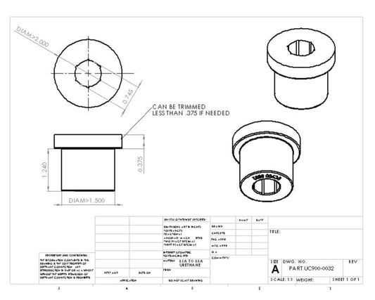 UC900-0032 BULK BUSHING