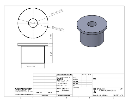 UC900-0052 BULK BUSHING