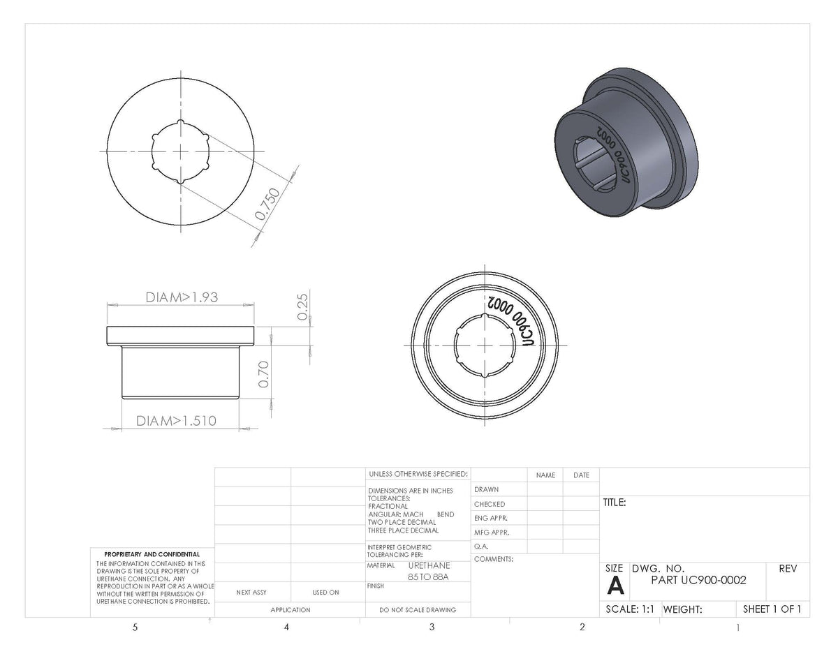 UC900-0002 BULK BUSHING