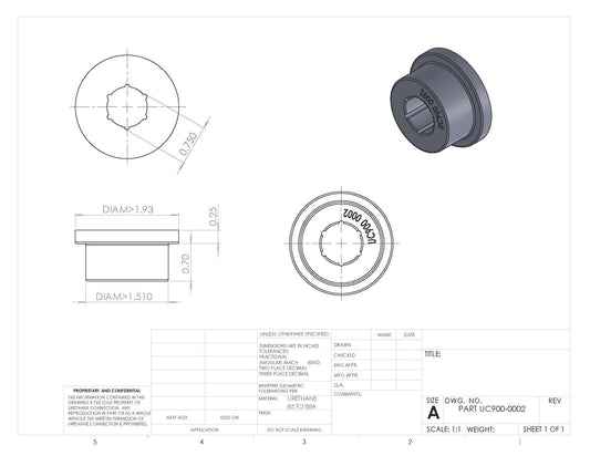 UC900-0002 BULK BUSHING