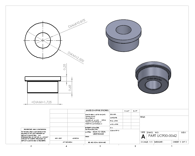 UC900-0042 BULK BUSHING