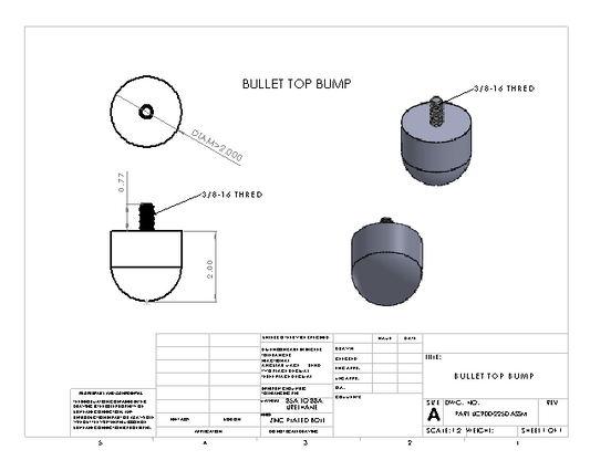 UC900-2250 BULK BUMP STOP
