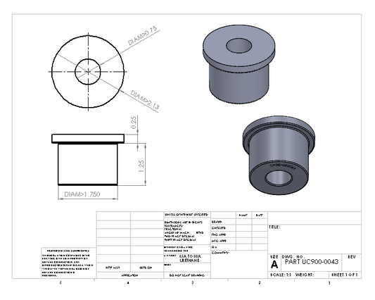 UC900-0043 BULK BUSHING