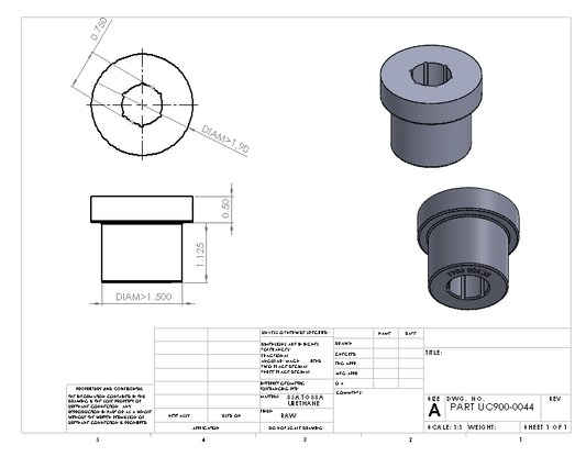 UC900-0044 BULK BUSHING