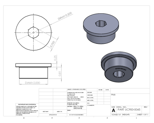 UC900-0045 BULK BUSHING