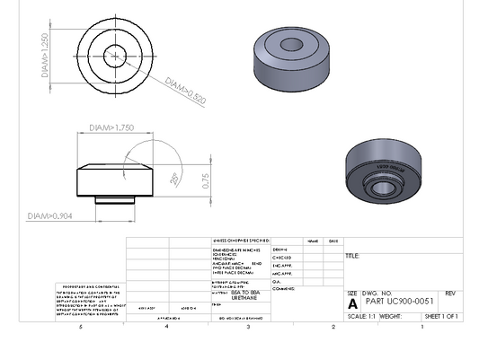 UC900-0051 BULK SHOCK BUSHING