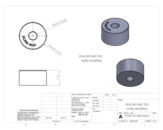 UC900-0063 BULK HARD SPACER