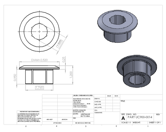 UC900-0014 BULK BUSHING