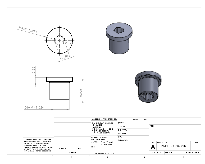 UC900-0034 BULK BUSHING