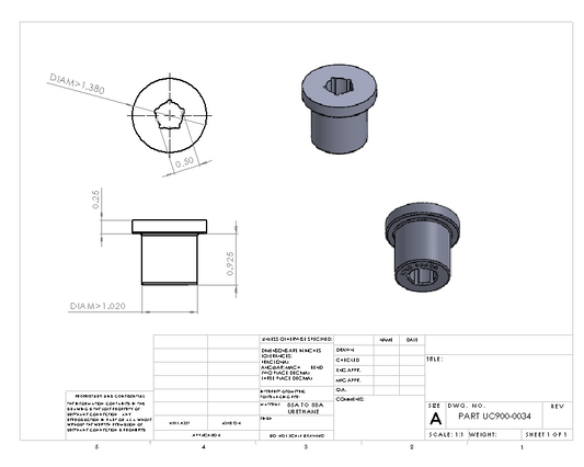 UC900-0034 BULK BUSHING