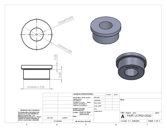 UC900-0042 BULK BUSHING