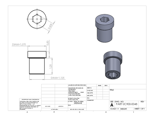 UC900-0048 BULK BUSHING
