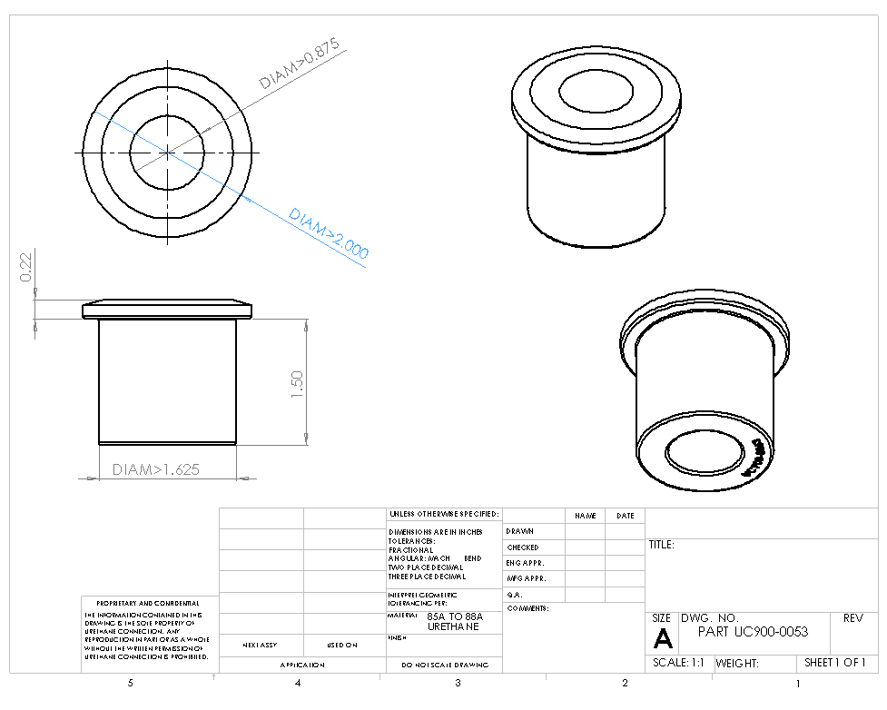 UC900-0053 BULK BUSHING